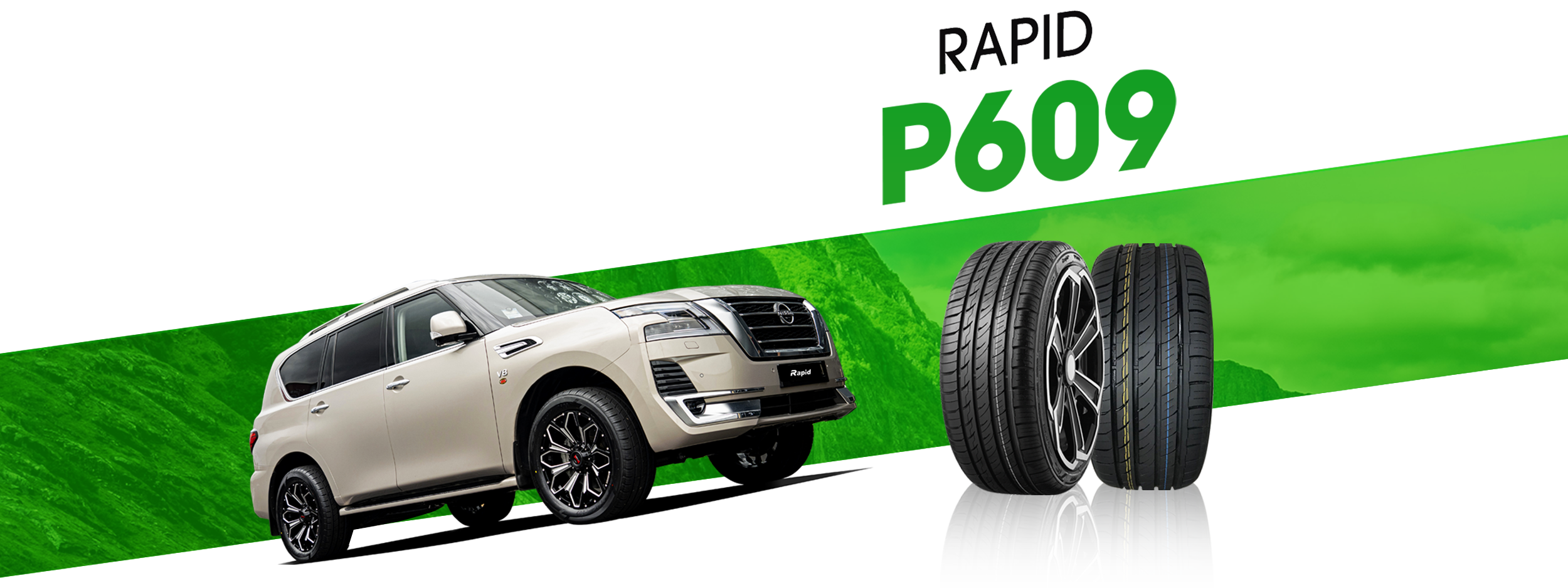 Nissan Patrol with Rapid Tyres